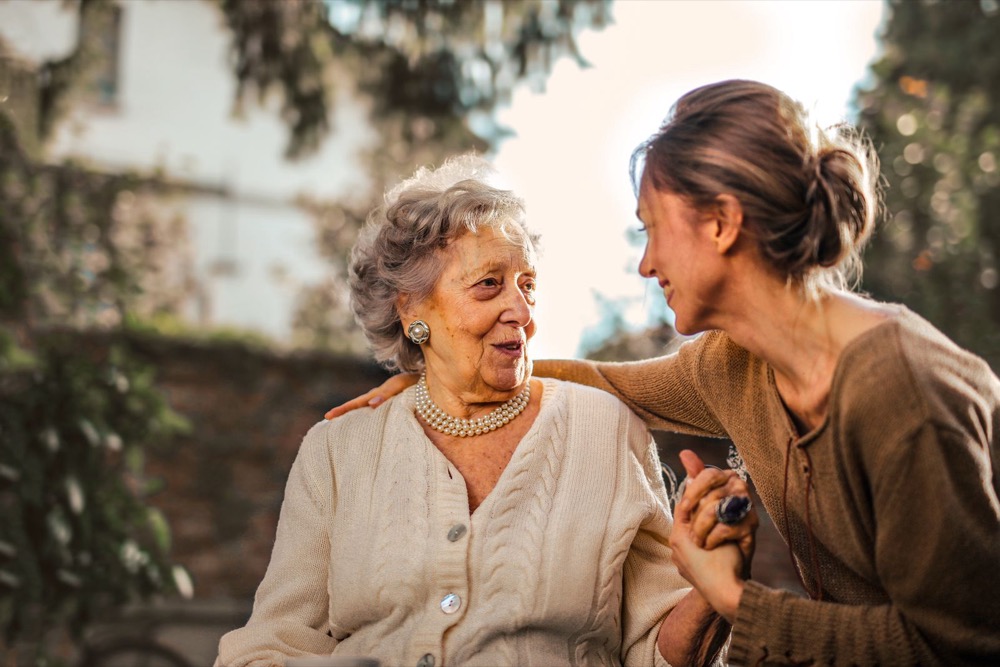 A warm moment between generations — the life our clients come to Peru to build